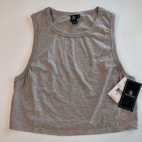 Volcom Tops - NWT: Volcom Heather Gray Crop Top